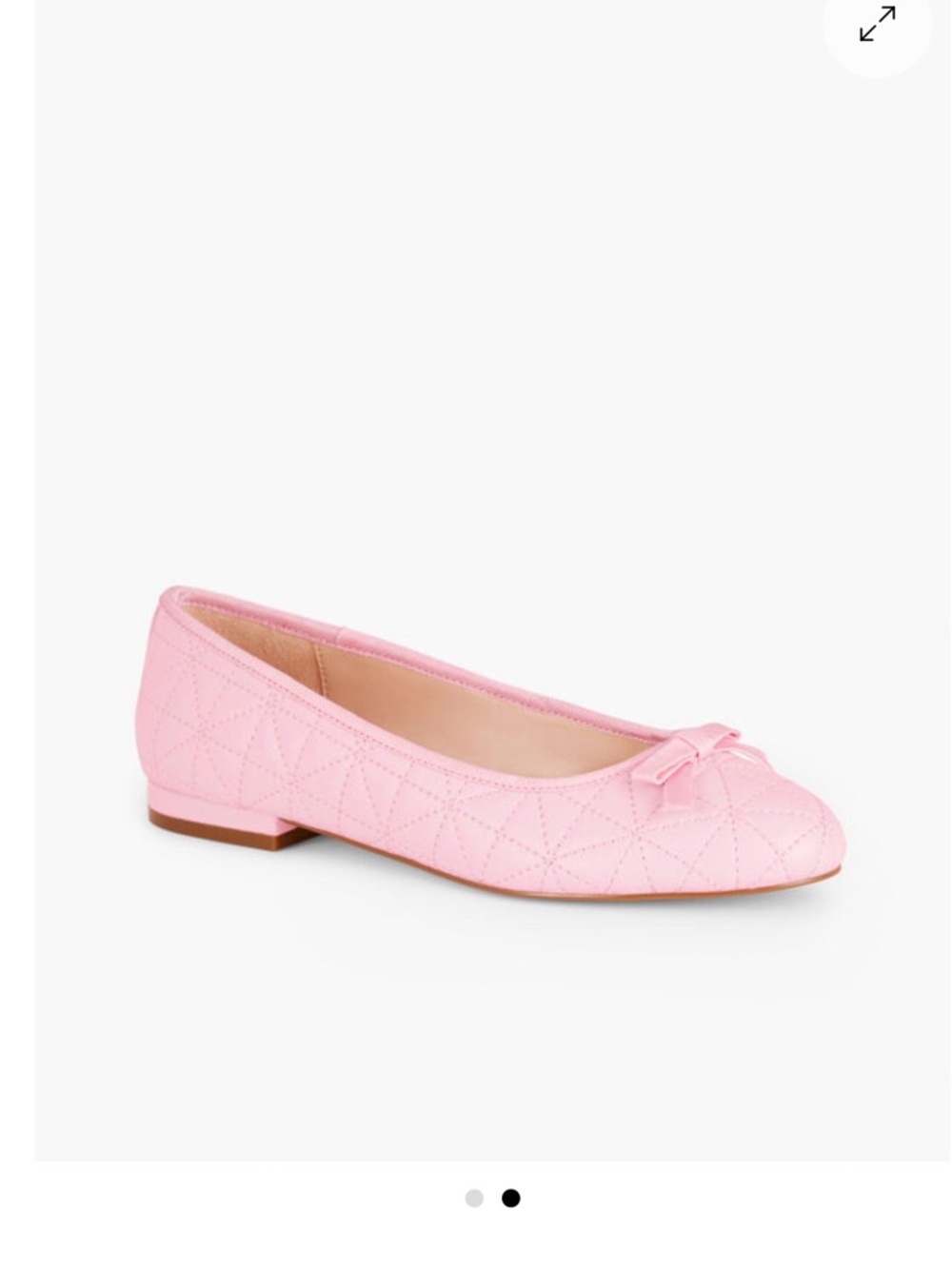 Talbots -MADISON QUILTED‎ NAPPA BALLET
FLATS in Pink Size 6 1/2M